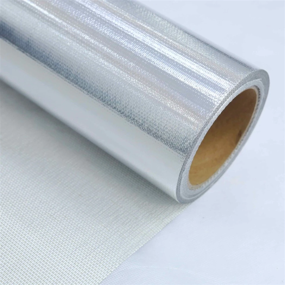 Aluminum Foil Laminated Fiberglass Cloth For Heat Insulation Barriers A6085 suppliers